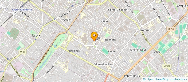 localisation de l'entreprise ASSOCIATION BOXING CLUB ROUBAISIEN  ROUBAIX