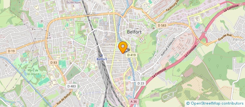 localisation de l'entreprise ASSOCIATION BPJ à BELFORT