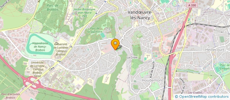 localisation de l'entreprise ASSOCIATION BRABOIS CULTURE ET DIVERTISSEMENT  VANDUVRE-LES-NANCY