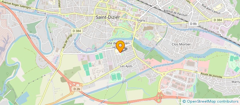localisation de l'entreprise ASSOCIATION BRAGARDE DU SPORT A L'ECOLE à SAINT-DIZIER
