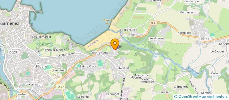 localisation de l'entreprise ASSOCIATION BREIZH RIDERS  DOUARNENEZ