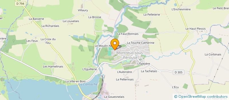 localisation de l'entreprise ASSOCIATION BREIZH SPORT ET VIE  MONTREUIL-SOUS-PEROUSE