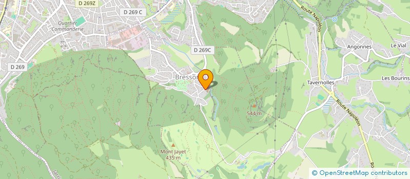 localisation de l'entreprise ASSOCIATION BRES'SONG  BRESSON