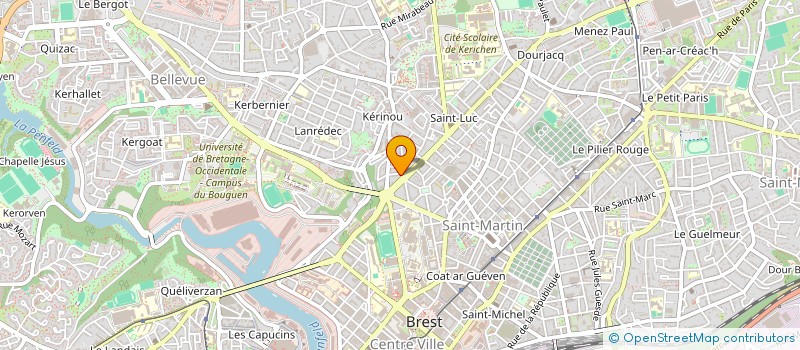localisation de l'entreprise ASSOCIATION BRESTOISE DES CARABINS ENJOUES ET SOLIDAIRES à BREST