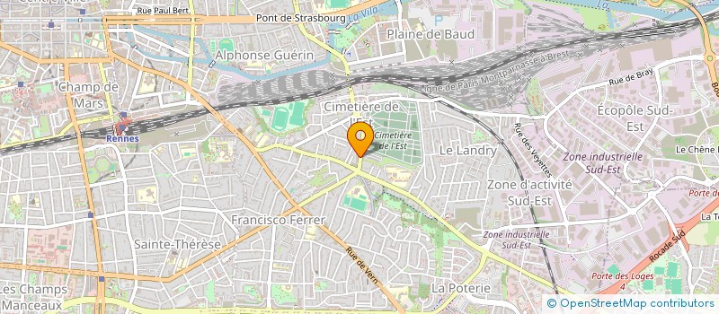 localisation de l'entreprise ASSOCIATION BRETAGNE SYNERGIC CADRES à RENNES