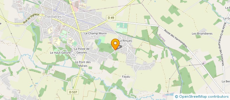 localisation de l'entreprise ASSOCIATION BRETON LOVERS  TREILLIERES