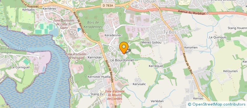 localisation de l'entreprise ASSOCIATION BRETONNE DES AMIS DE SAINT JACQUES DE COMPOSTELLE à QUIMPER