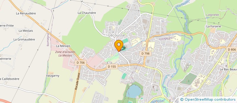 localisation de l'entreprise ASSOCIATION BRETONNE POUR LA CONSTRUCTION DE MAISONS BIOCLIMATIQUES  LECOUSSE