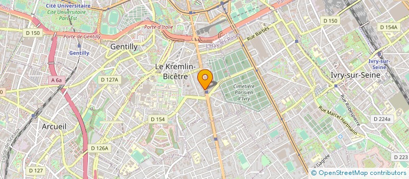 localisation de l'entreprise ASSOCIATION BRIBES CIE à LE KREMLIN-BICETRE