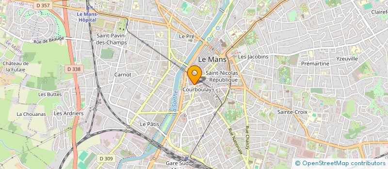 localisation de l'entreprise ASSOCIATION BRIDGE CLUB 4 AS  LE MANS