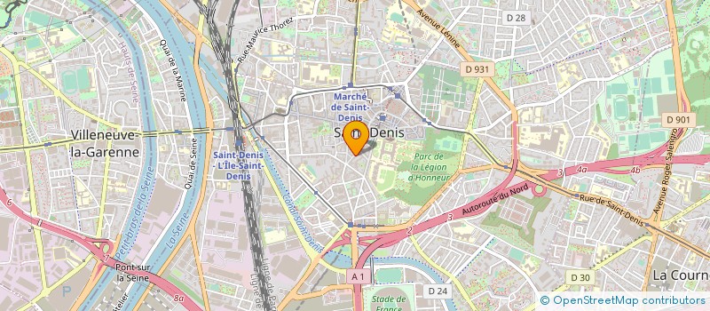 localisation de l'entreprise ASSOCIATION BRIGADE D'AGITATEUR DE LA JEUNESSE  SAINT-DENIS