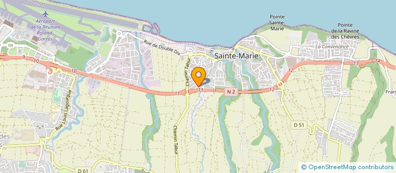 localisation de l'entreprise ASSOCIATION BRIGADE INTERVENTION PRIVEE à SAINTE-MARIE