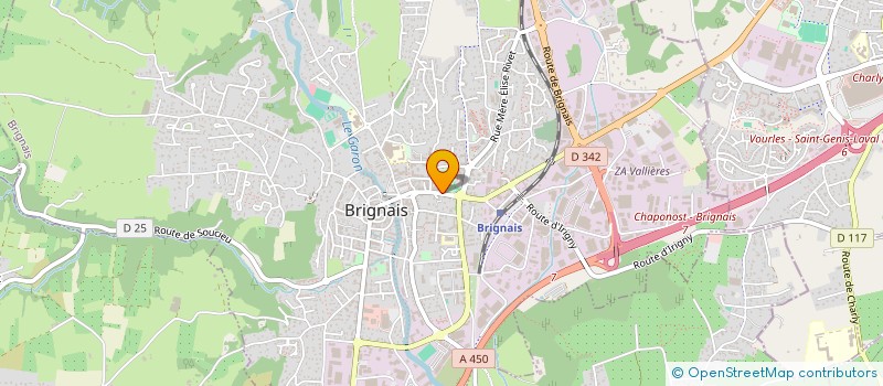 localisation de l'entreprise ASSOCIATION BRIGNAIS COMMERCE INDUSTRIE SERVICES (ABCIS) à BRIGNAIS