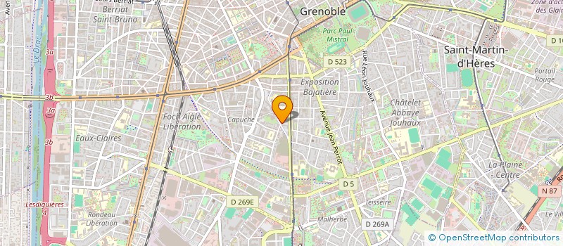 localisation de l'entreprise ASSOCIATION BRUME à GRENOBLE