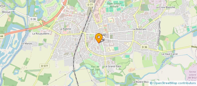 localisation de l'entreprise ASSOCIATION BRUZOISE D'ENTRAIDE ET SOLIDARITE  BRUZ