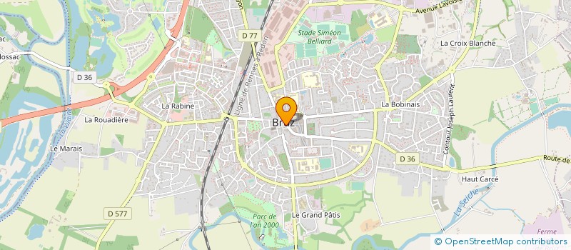 localisation de l'entreprise ASSOCIATION BRUZOISE DE YOGA  BRUZ