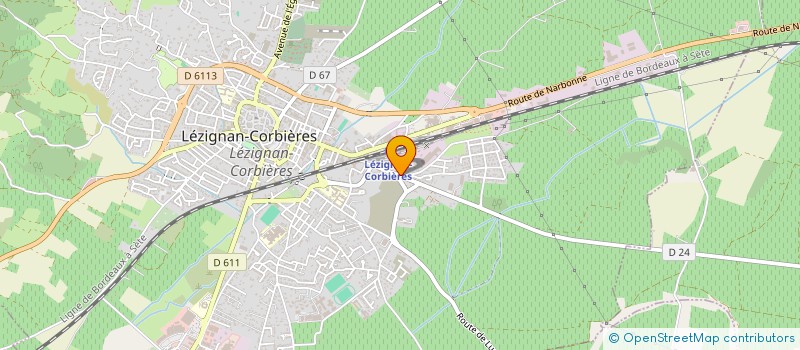 localisation de l'entreprise ASSOCIATION BTP CONTINUE 11 à LEZIGNAN-CORBIERES