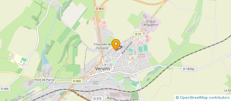 localisation de l'entreprise ASSOCIATION BTS ACD  VERVINS