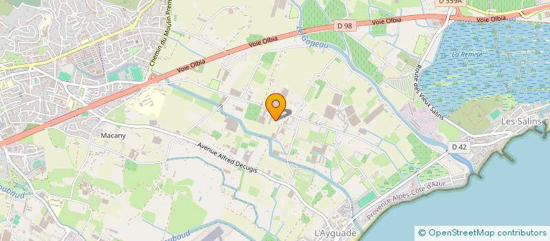 localisation de l'entreprise ASSOCIATION BTS TC AGRICAMPUS VAR à HYERES