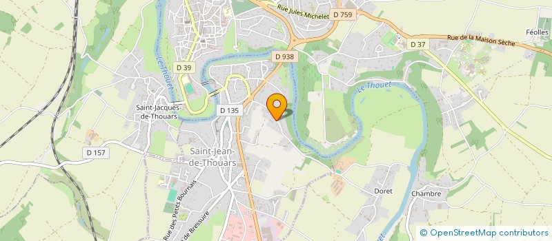 localisation de l'entreprise ASSOCIATION BUCEPHALE  THOUARS