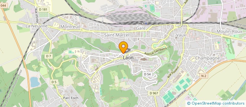 localisation de l'entreprise ASSOCIATION BUDO DEFENSE à LAON