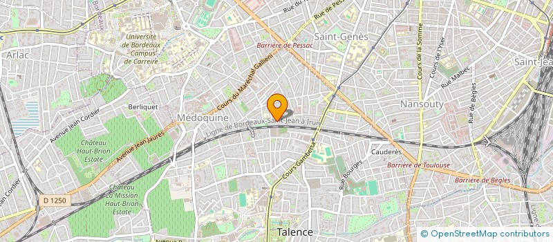 localisation de l'entreprise ASSOCIATION BUEE BLEUE à TALENCE