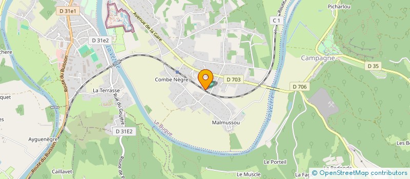 localisation de l'entreprise ASSOCIATION BUGUOISE POUR LA CULTURE  LE BUGUE