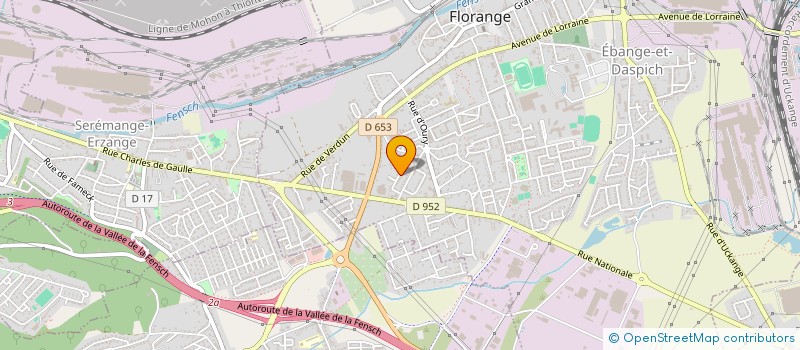 localisation de l'entreprise ASSOCIATION BULL'ENFANT'IN  FLORANGE