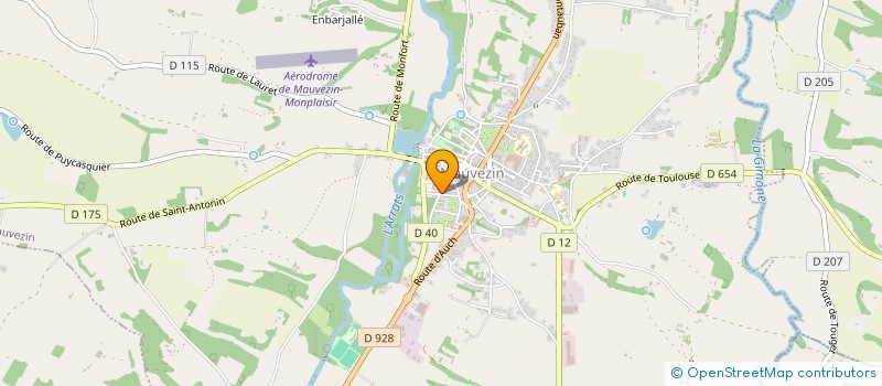 localisation de l'entreprise ASSOCIATION BULLE DE JOIE  MAUVEZIN