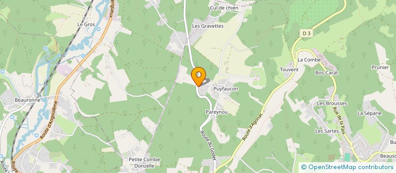 localisation de l'entreprise ASSOCIATION BULLE SONORE ENFANCE ET PERINATALITE  CHAMPCEVINEL