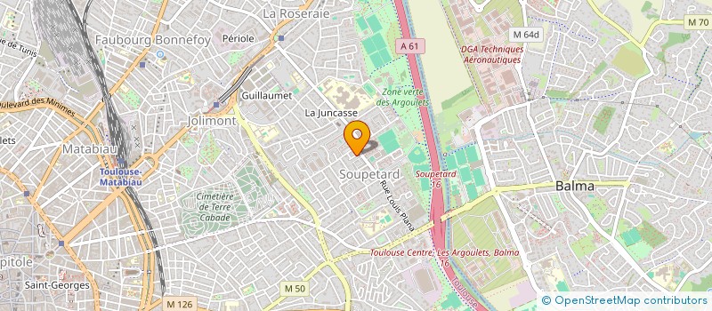 localisation de l'entreprise ASSOCIATION BULLES D OMBRES à TOULOUSE