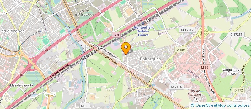 localisation de l'entreprise ASSOCIATION BUREAU ARPAT à LATTES