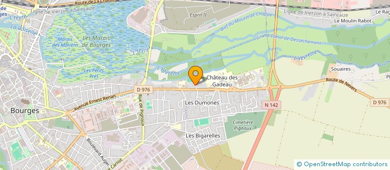 localisation de l'entreprise ASSOCIATION BUSCARE  BOURGES