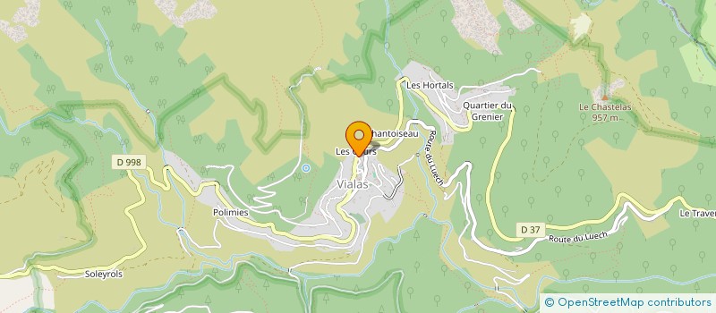 localisation de l'entreprise ASSOCIATION BUT CULTUREL DEVELOPPEMENT ECONOMIQUE ET TOURISTIQUE LES AMIS DE VIALAS  VIALAS