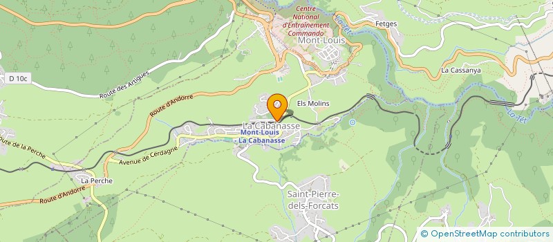 localisation de l'entreprise ASSOCIATION C.A P.Y.R  LES ANGLES