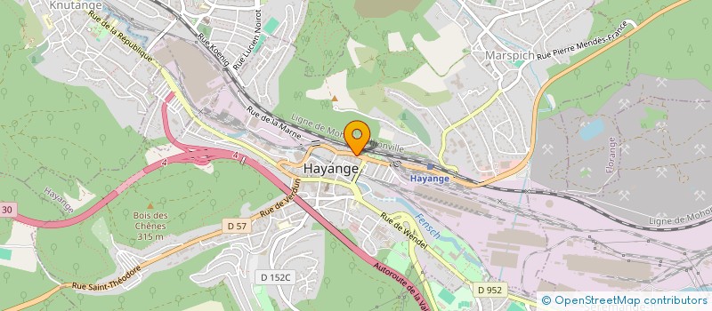 localisation de l'entreprise ASSOCIATION CA BOUGE A HAYANGE à HAYANGE
