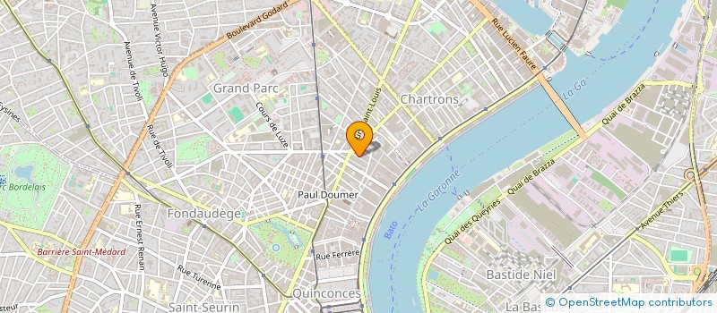 localisation de l'entreprise ASSOCIATION CABARET AMBULANT  BORDEAUX