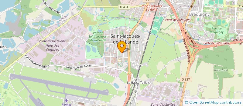 localisation de l'entreprise ASSOCIATION CABARET THEATRE DROMESKO  RENNES