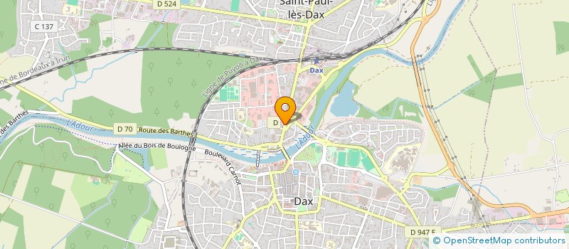 localisation de l'entreprise ASSOCIATION CADANCE à DAX