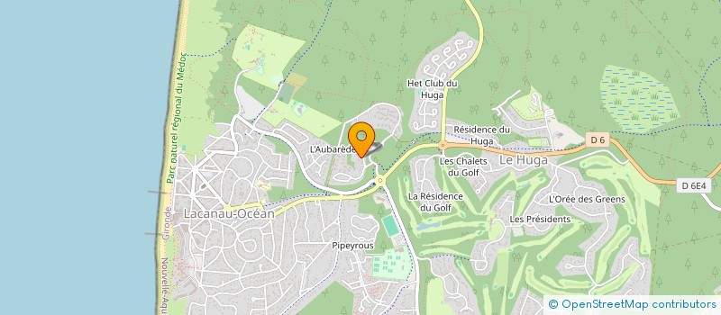localisation de l'entreprise ASSOCIATION CADRE & VIE à LACANAU