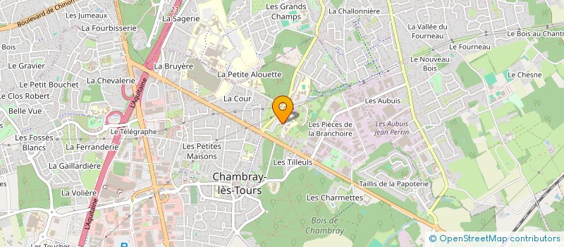 localisation de l'entreprise ASSOCIATION CAFADIENNES INDRE ET LOIRE  CHAMBRAY-LES-TOURS