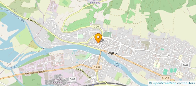 localisation de l'entreprise ASSOCIATION CAFE 89 à JOIGNY
