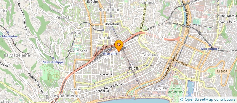 localisation de l'entreprise ASSOCIATION CAFE BRANCHE à NICE