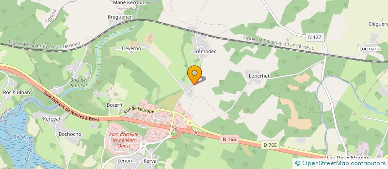 localisation de l'entreprise ASSOCIATION CAHIR  PLOUGOUMELEN