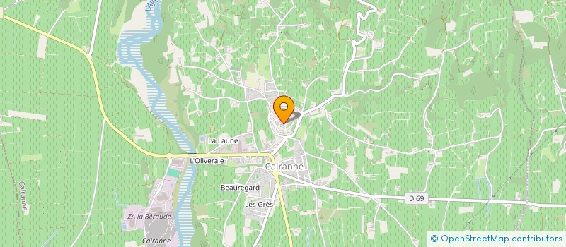 localisation de l'entreprise ASSOCIATION CAIRANNAISE D AMITIE FRANCO EUROPEENNE  CAIRANNE