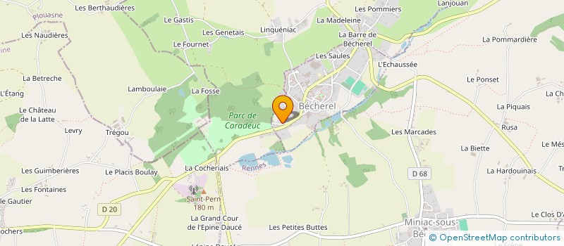 localisation de l'entreprise ASSOCIATION CALAM'ART à BECHEREL