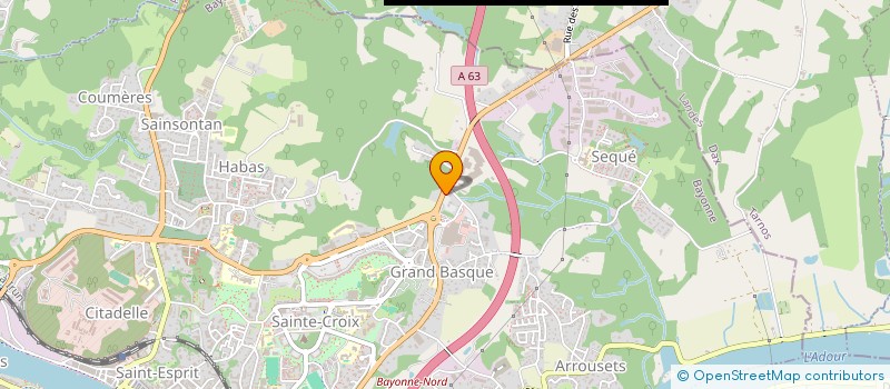 localisation de l'entreprise ASSOCIATION CALAME à BAYONNE