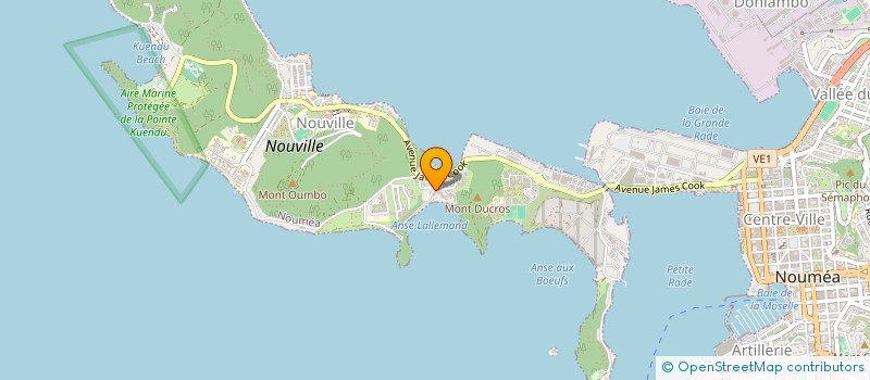 localisation de l'entreprise ASSOCIATION CALEDONIENNE DES HANDICAPES à NOUMEA