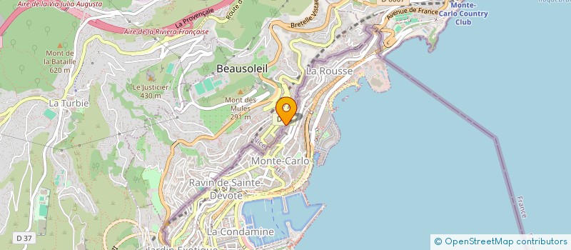 localisation de l'entreprise ASSOCIATION CALIENA  BEAUSOLEIL