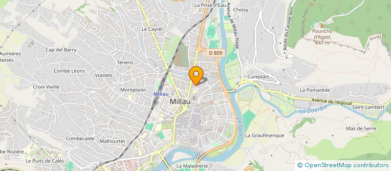 localisation de l'entreprise ASSOCIATION CALIXTE à MILLAU